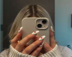 The star loves nail arts and is often seen with stylish nails.